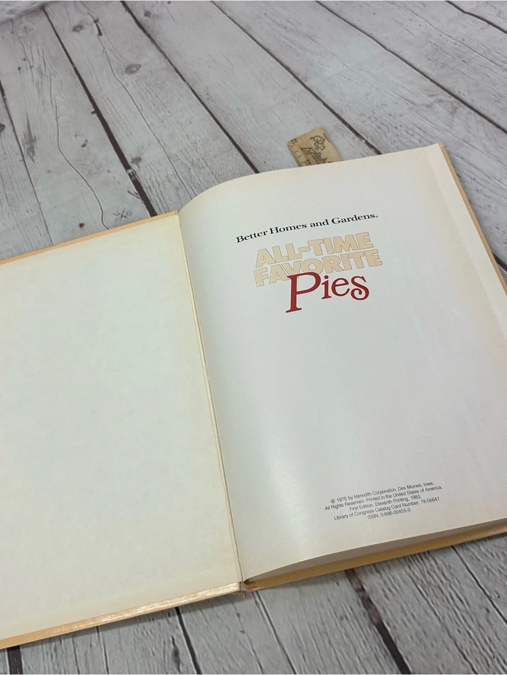 vtg 1983 Better Homes And Gardens all-time favorite Pies Cookbook retro cottage